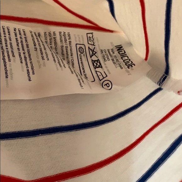 ♓️♓️Candy stripe indicode tee shirt ♓️♓️♓️ - Picture 4 of 5
